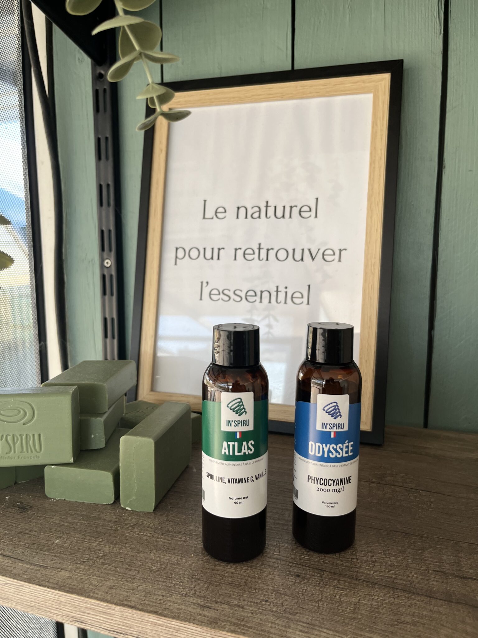 Pack découverte Bien-être : spiruline liquide Atlas et Odyssée 100ml